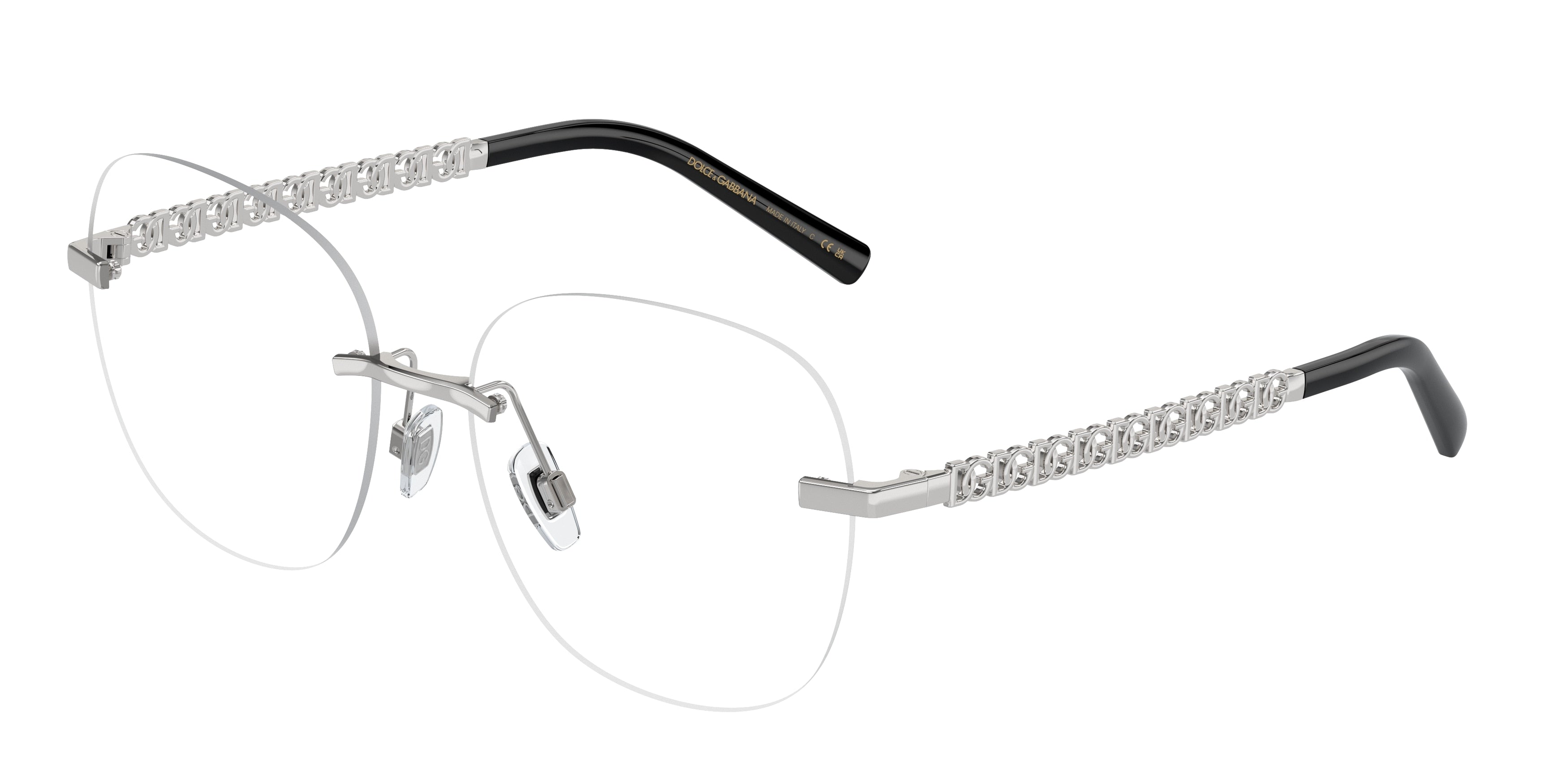 DOLCE & GABBANA DG1352 Phantos Eyeglasses  05-Silver 56-140-16 - Color Map Silver
