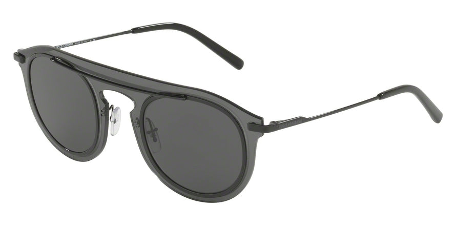 DOLCE & GABBANA DG2169 Phantos Sunglasses  01/87-SMOKE 46-25-140 - Color Map multicolor