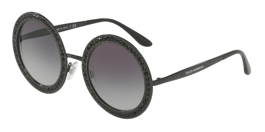 DOLCE & GABBANA DG2170B Round Sunglasses  01/8G-BLACK 51-26-140 - Color Map black
