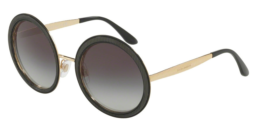 DOLCE & GABBANA DG2179 Round Sunglasses  13128G-BLACK 54-23-140 - Color Map black