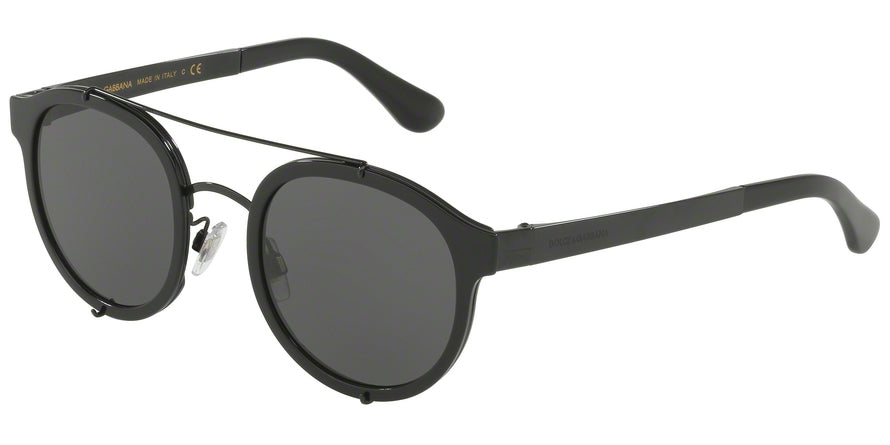 DOLCE & GABBANA DG2184 Phantos Sunglasses  501/87-BLACK 50-23-145 - Color Map black