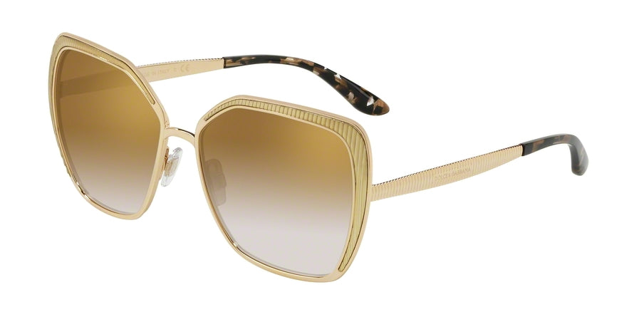 DOLCE & GABBANA DG2197 Butterfly Sunglasses  02/6E-GOLD 56-15-140 - Color Map gold