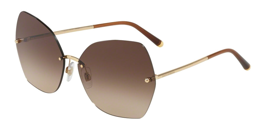 DOLCE & GABBANA DG2204 Butterfly Sunglasses  02/13-GOLD 64-14-140 - Color Map gold