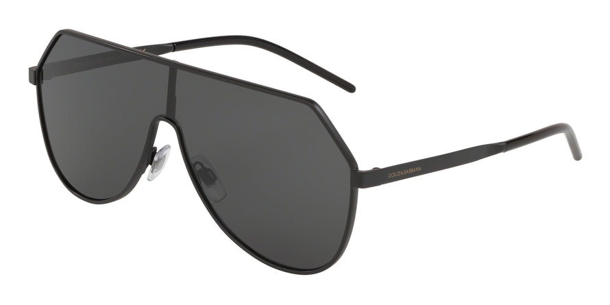 DOLCE & GABBANA DG2221 Pilot Sunglasses  110687-MATTE BLACK 38-138-145 - Color Map black