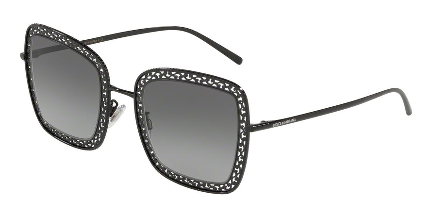 DOLCE & GABBANA DG2225 Square Sunglasses  01/8G-BLACK 52-26-145 - Color Map black