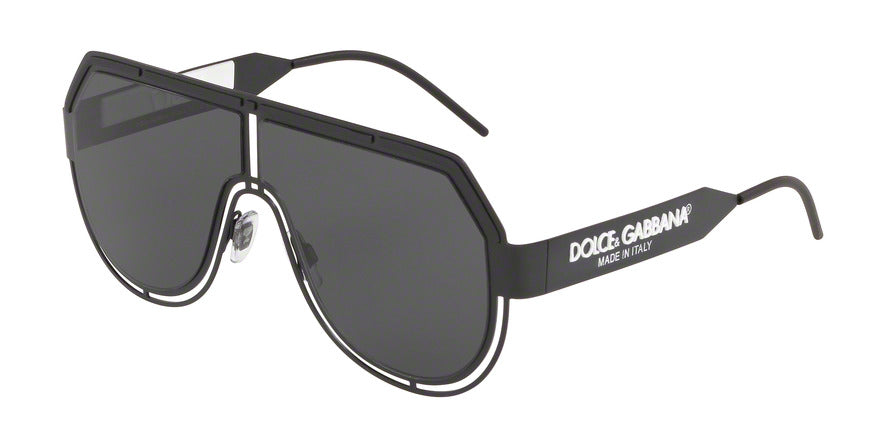 DOLCE & GABBANA DG2231 Pilot Sunglasses  327687-MATTE BLACK 59-5-140 - Color Map black