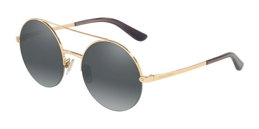 DOLCE & GABBANA DG2237 Round Sunglasses  02/88-GOLD 54-19-140 - Color Map gold