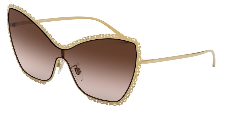 DOLCE & GABBANA DG2240 Butterfly Sunglasses  02/13-GOLD 43-143-145 - Color Map gold