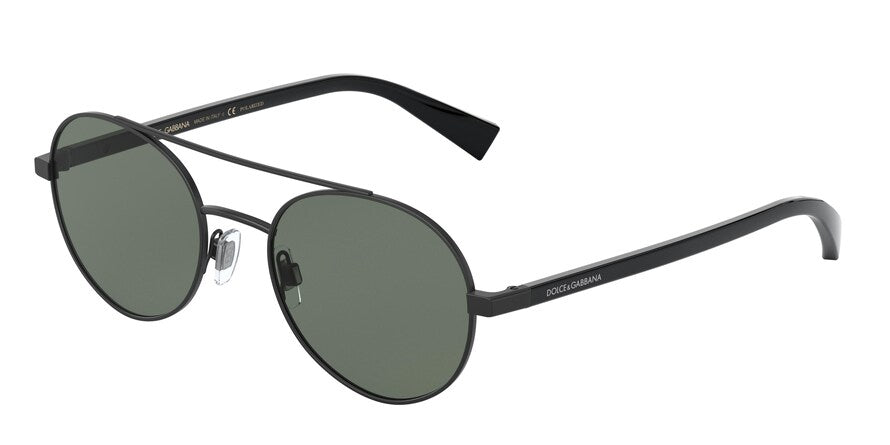 DOLCE & GABBANA DG2245 Phantos Sunglasses  11069A-MATTE BLACK 52-20-140 - Color Map black