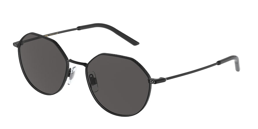 DOLCE & GABBANA DG2271 Phantos Sunglasses  110687-MATTE BLACK 54-18-145 - Color Map black