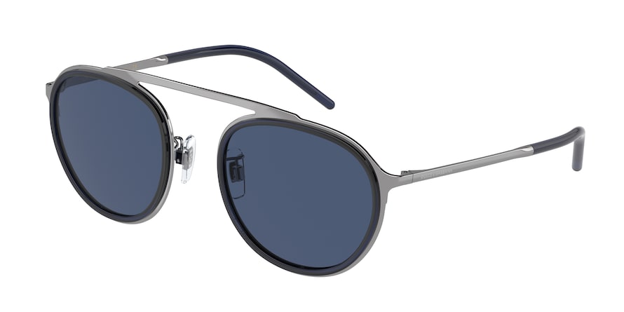 DOLCE & GABBANA DG2276 Phantos Sunglasses  04/80-GUNMETAL/BLUE 53-22-140 - Color Map gunmetal