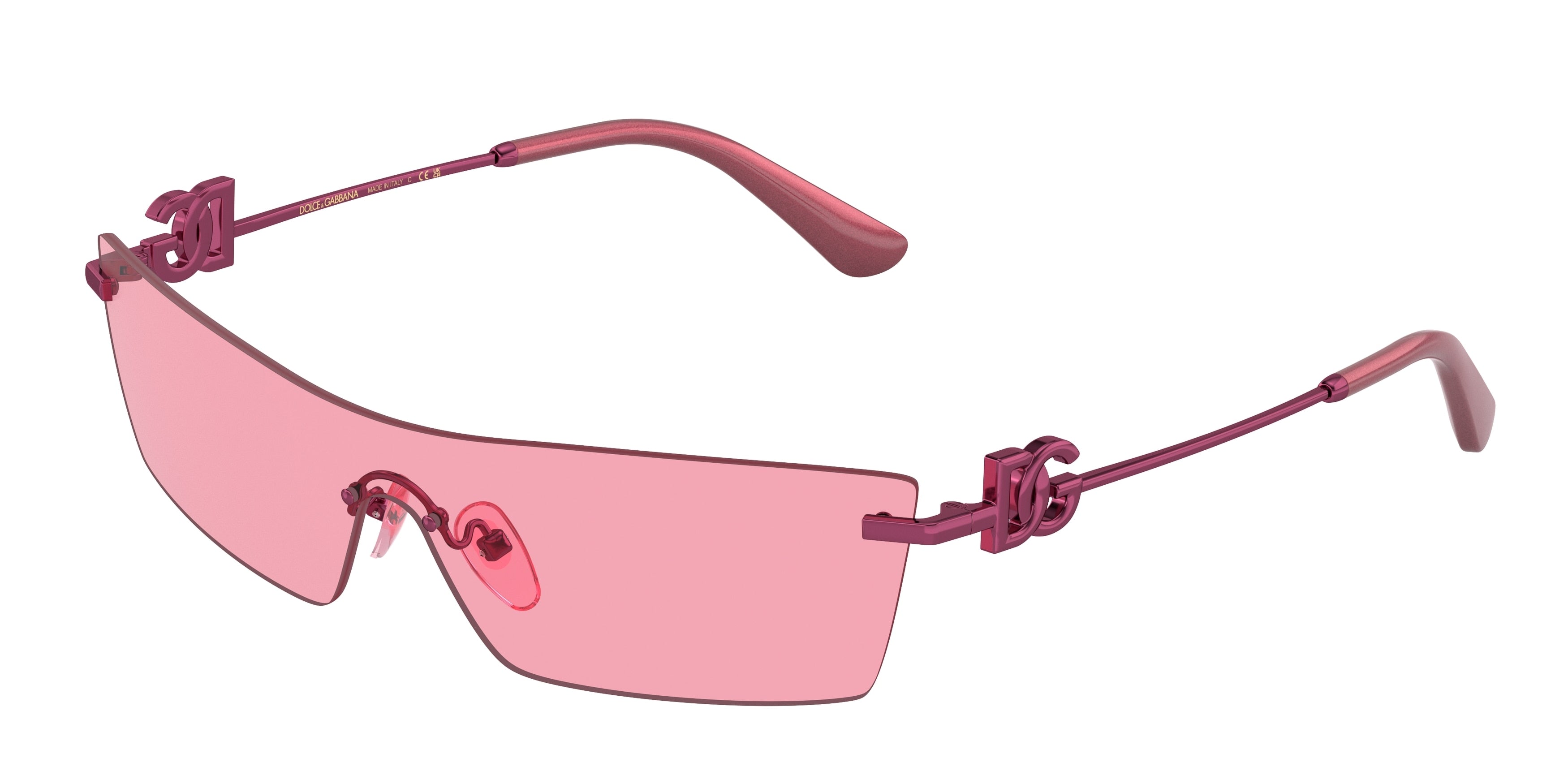 DOLCE & GABBANA DG2292 Butterfly Sunglasses  136184-Pink 37-145-137 - Color Map Pink