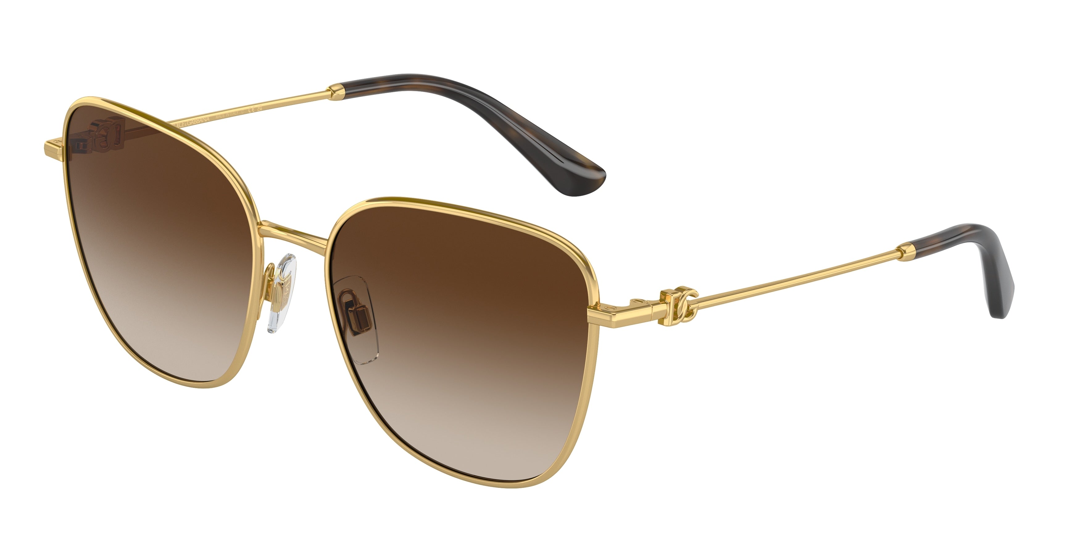 DOLCE & GABBANA DG2293 Butterfly Sunglasses  02/13-Gold 56-145-17 - Color Map Gold