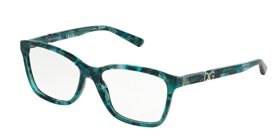 DOLCE & GABBANA DG3153PM Square Eyeglasses  2911-GREEN MARBLE 54-15-140 - Color Map green