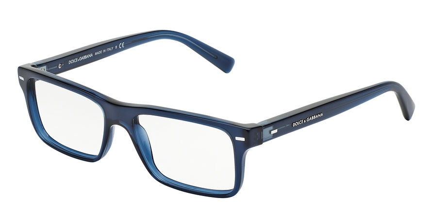 DOLCE & GABBANA DG3196 Rectangle Eyeglasses  1850-OPAL BLUE 53-16-140 - Color Map blue