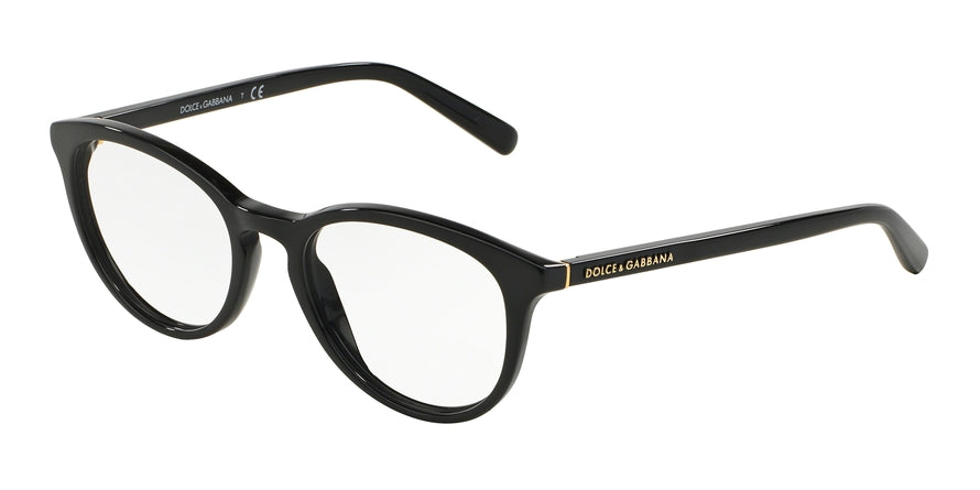 DOLCE & GABBANA DG3223 Phantos Eyeglasses  501-BLACK 49-18-140 - Color Map black