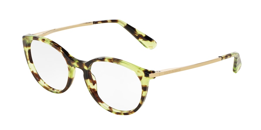 DOLCE & GABBANA DG3242 Phantos Eyeglasses  2970-CUBE HAVANA GREEN 50-18-145 - Color Map green