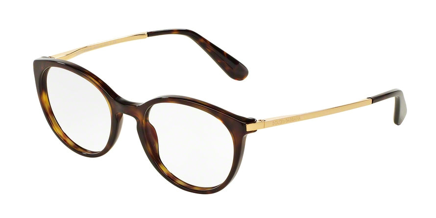 DOLCE & GABBANA DG3242 Phantos Eyeglasses  502-HAVANA 50-18-145 - Color Map havana