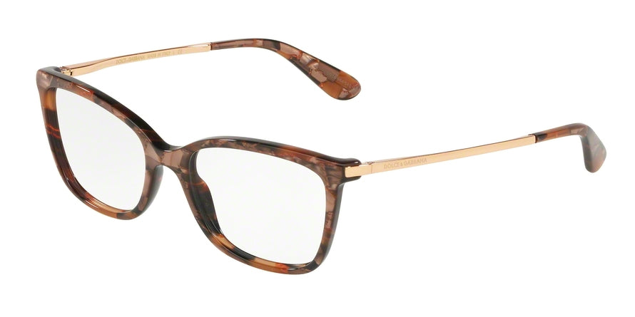 DOLCE & GABBANA DG3243 Square Eyeglasses  3131-CUBE BRONZE 54-17-140 - Color Map black