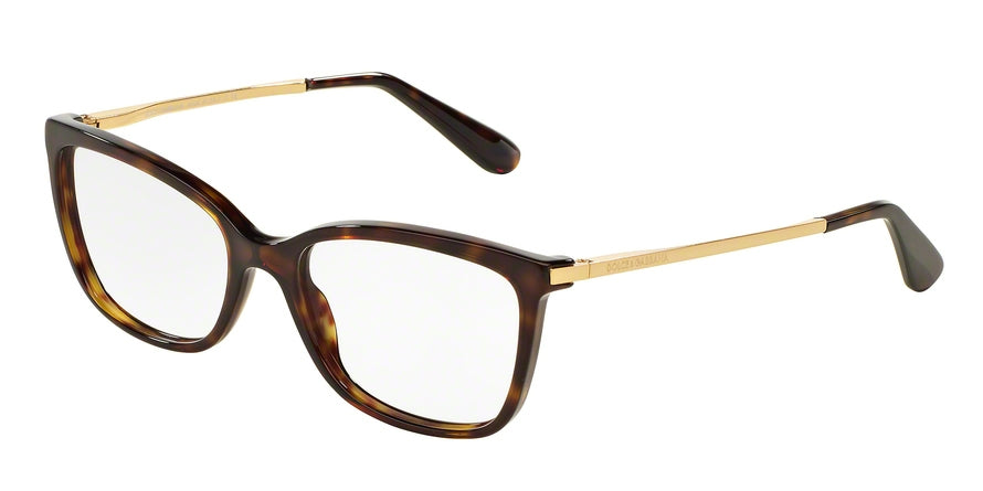 DOLCE & GABBANA DG3243 Square Eyeglasses  502-HAVANA 54-17-140 - Color Map havana