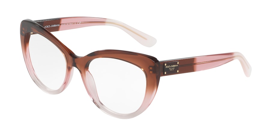 DOLCE & GABBANA DG3255 Cat Eye Eyeglasses  3060-BORDEAUX GRAD/PINK/POWDER 51-18-140 - Color Map multi