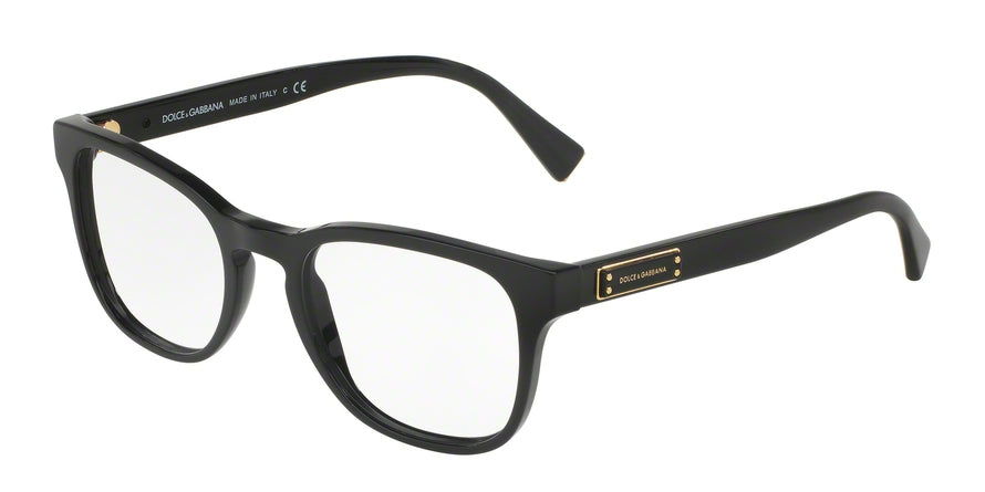 DOLCE & GABBANA DG3260F Phantos Eyeglasses  501-BLACK 52-20-145 - Color Map black