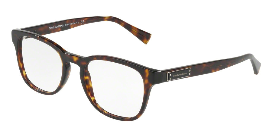 DOLCE & GABBANA DG3260 Square Eyeglasses  502-HAVANA 52-20-145 - Color Map havana