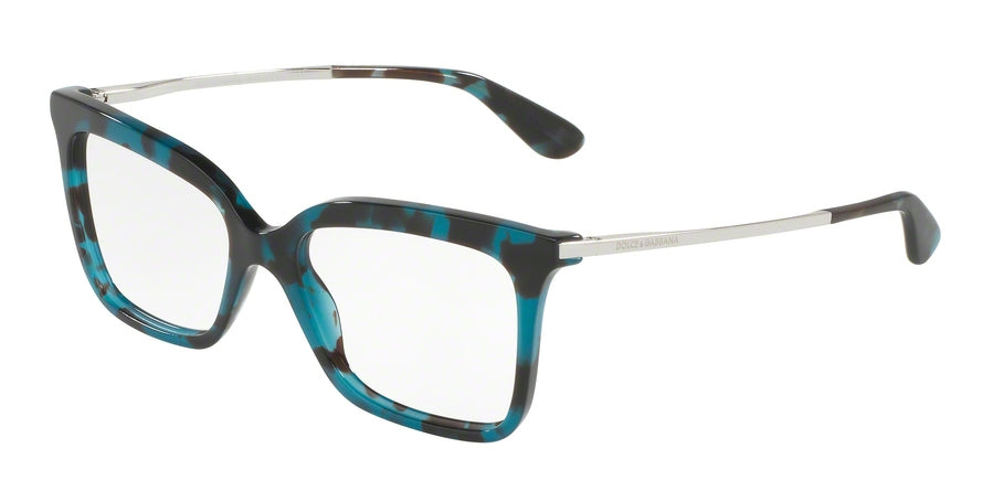 DOLCE & GABBANA DG3261 Square Eyeglasses  2887-PETROLEMU CUBE 51-17-145 - Color Map blue