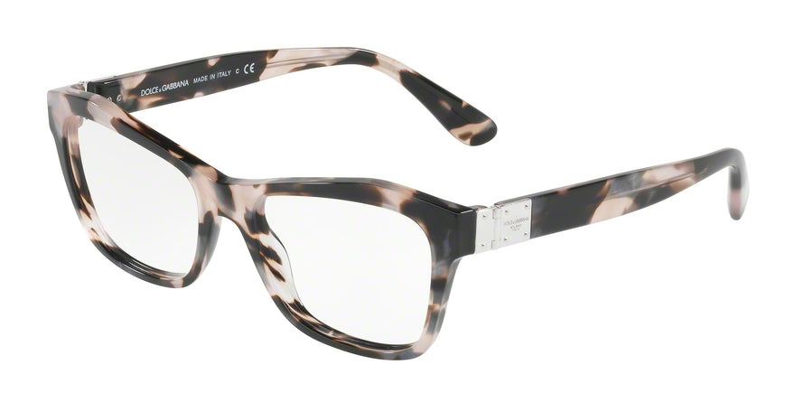 DOLCE & GABBANA DG3273F Pillow Eyeglasses  3120-PEARL GREY HAVANA 53-17-140 - Color Map havana