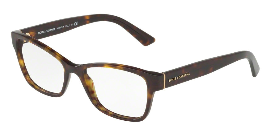 DOLCE & GABBANA DG3274 Rectangle Eyeglasses  502-HAVANA 54-17-140 - Color Map havana