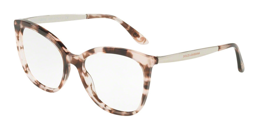 DOLCE & GABBANA DG3278F Square Eyeglasses  5253-CUBE PINK 54-17-140 - Color Map pink