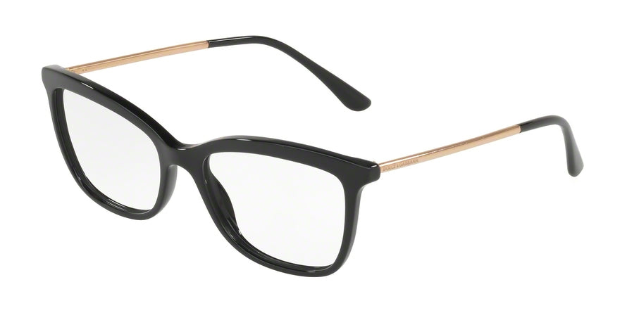 DOLCE & GABBANA DG3286 Pillow Eyeglasses  501-BLACK 52-17-140 - Color Map black