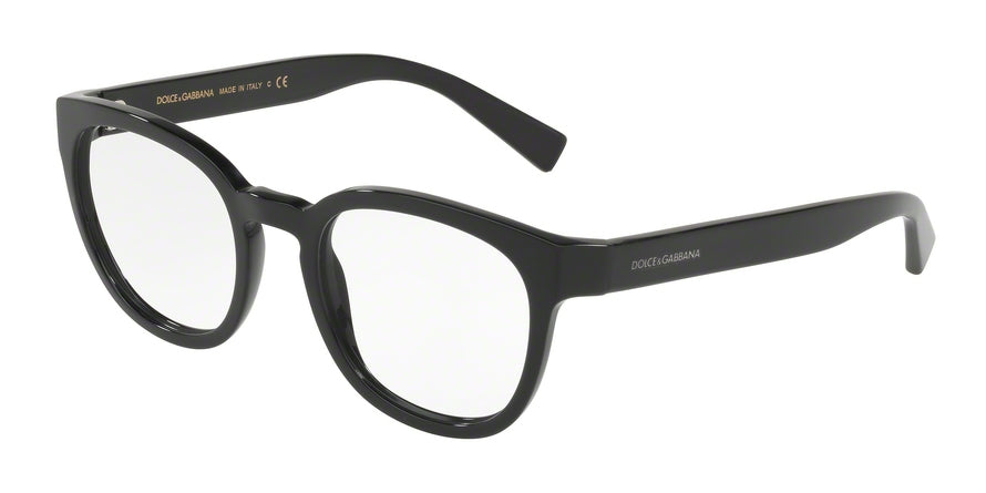 DOLCE & GABBANA DG3287F Phantos Eyeglasses  501-BLACK 51-21-140 - Color Map black