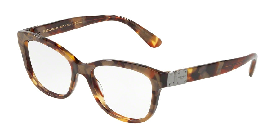 DOLCE & GABBANA DG3290 Butterfly Eyeglasses  3170-HAVANA PEARL GOLD 54-17-140 - Color Map gold