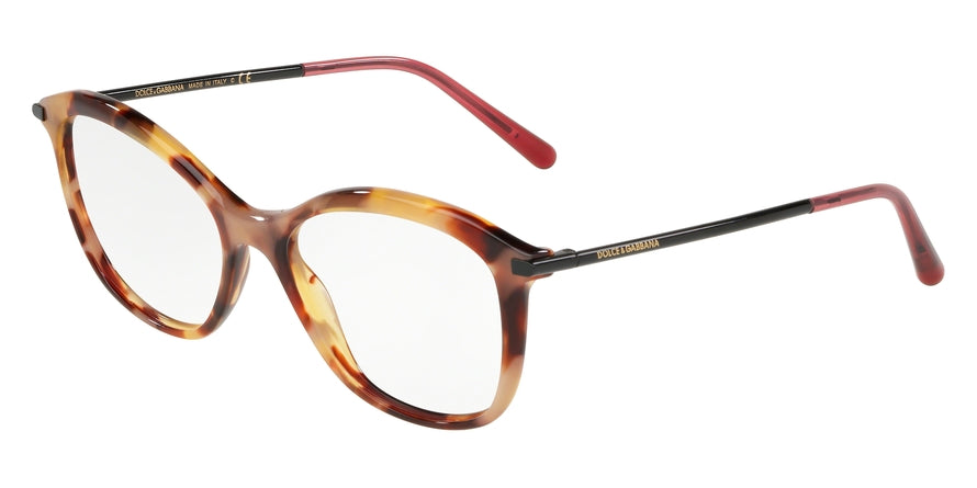 DOLCE & GABBANA DG3299 Square Eyeglasses  3192-HAVANA PEARL BROWN 53-17-140 - Color Map brown