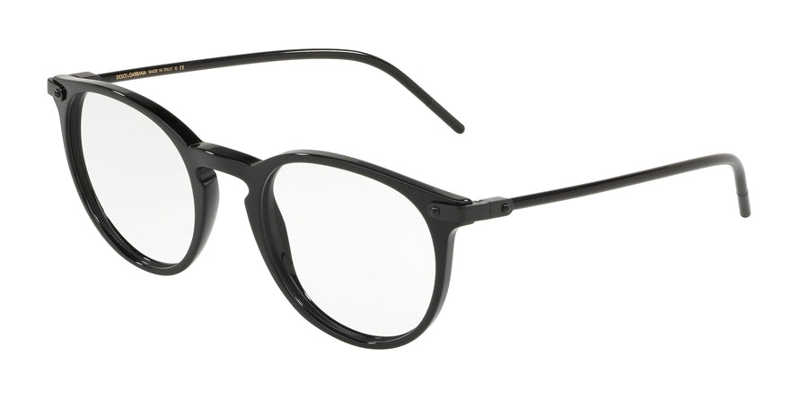 DOLCE & GABBANA DG3303F Phantos Eyeglasses  501-BLACK 52-22-145 - Color Map black