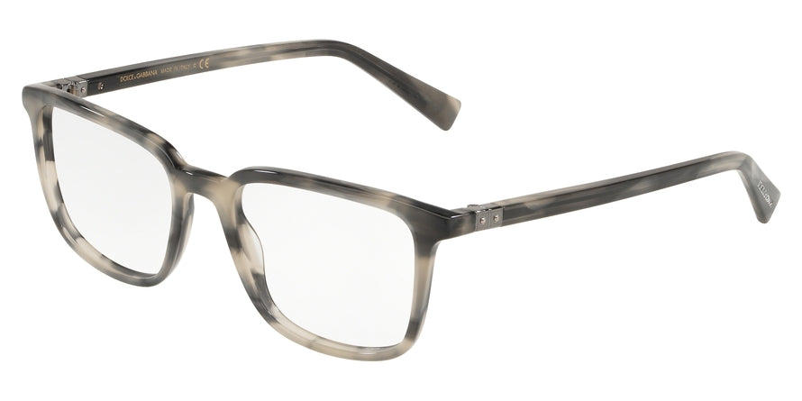 DOLCE & GABBANA DG3304F Square Eyeglasses  3199-STRIPED GREY 54-19-145 - Color Map grey