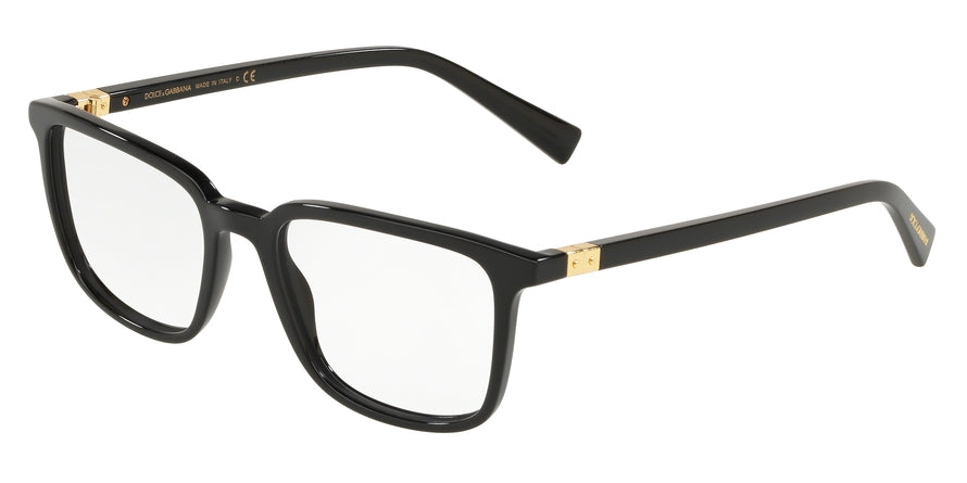 DOLCE & GABBANA DG3304 Square Eyeglasses  501-BLACK 54-19-145 - Color Map black