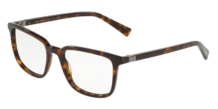 DOLCE & GABBANA DG3304 Square Eyeglasses  502-HAVANA 54-19-145 - Color Map havana