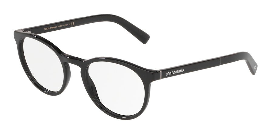 DOLCE & GABBANA DG3309 Phantos Eyeglasses  501-BLACK 52-21-145 - Color Map black
