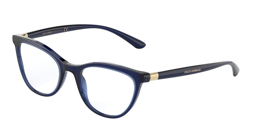 DOLCE & GABBANA DG3324 Butterfly Eyeglasses  3094-OPAL BLUE 52-19-140 - Color Map blue