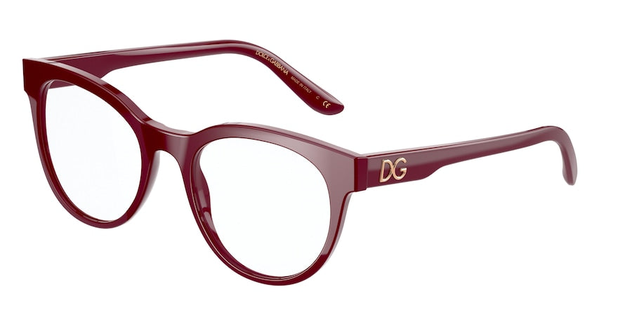 DOLCE & GABBANA DG3334F Phantos Eyeglasses  3091-BORDEAUX 52-20-145 - Color Map bordeaux