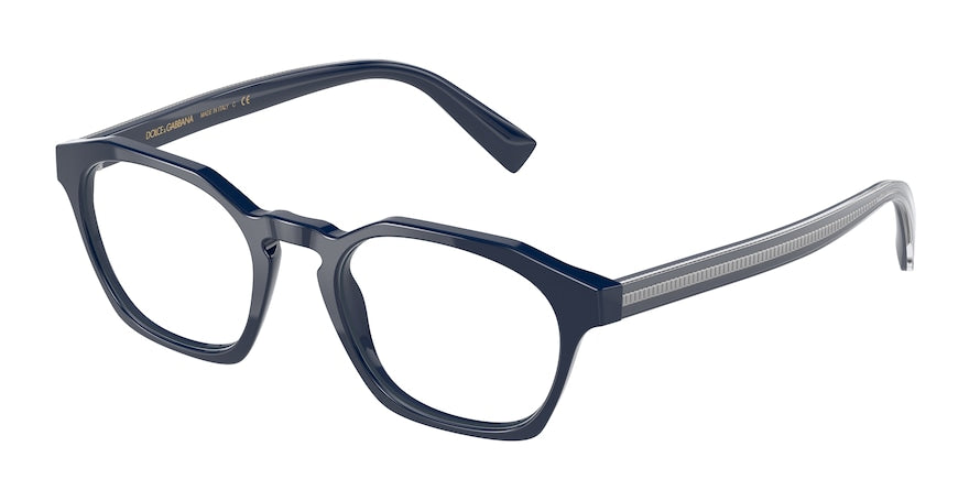 DOLCE & GABBANA DG3336 Irregular Eyeglasses  3280-BLUE 51-20-145 - Color Map blue