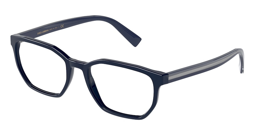 DOLCE & GABBANA DG3338F Irregular Eyeglasses  3280-BLUE 56-19-145 - Color Map blue