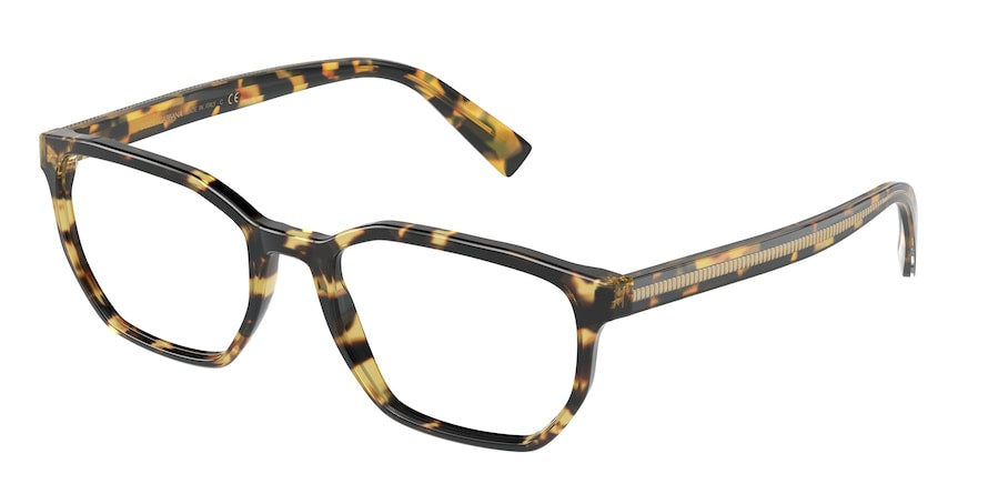 DOLCE & GABBANA DG3338 Irregular Eyeglasses  512-YELLOW HAVANA 56-19-145 - Color Map havana