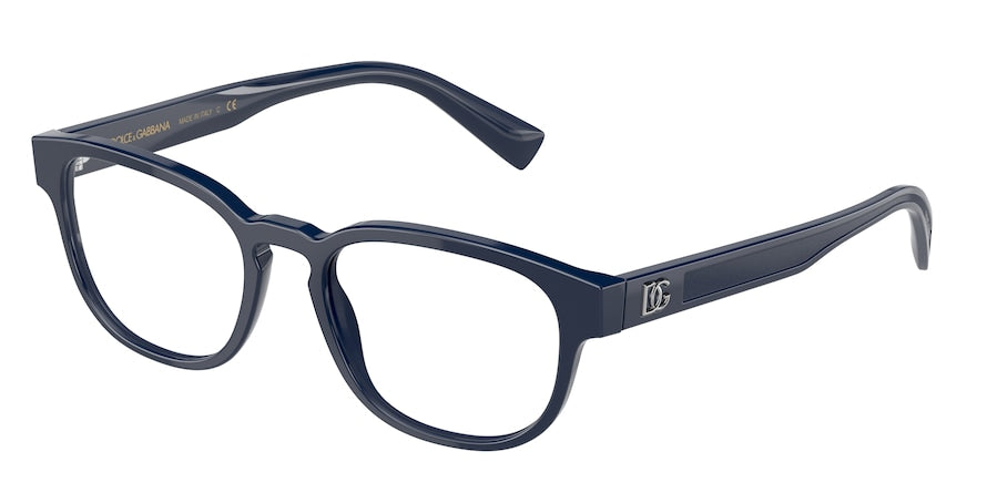 DOLCE & GABBANA DG3340 Square Eyeglasses  3280-BLUE 53-19-150 - Color Map blue