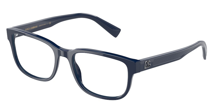 DOLCE & GABBANA DG3341F Rectangle Eyeglasses  3280-BLUE 56-19-150 - Color Map blue
