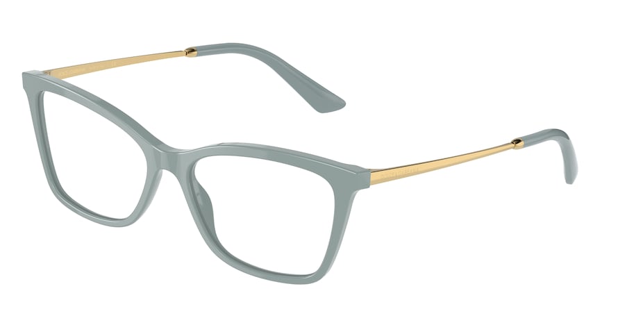 DOLCE & GABBANA DG3347F Rectangle Eyeglasses  3346-AZURE 56-16-145 - Color Map light blue