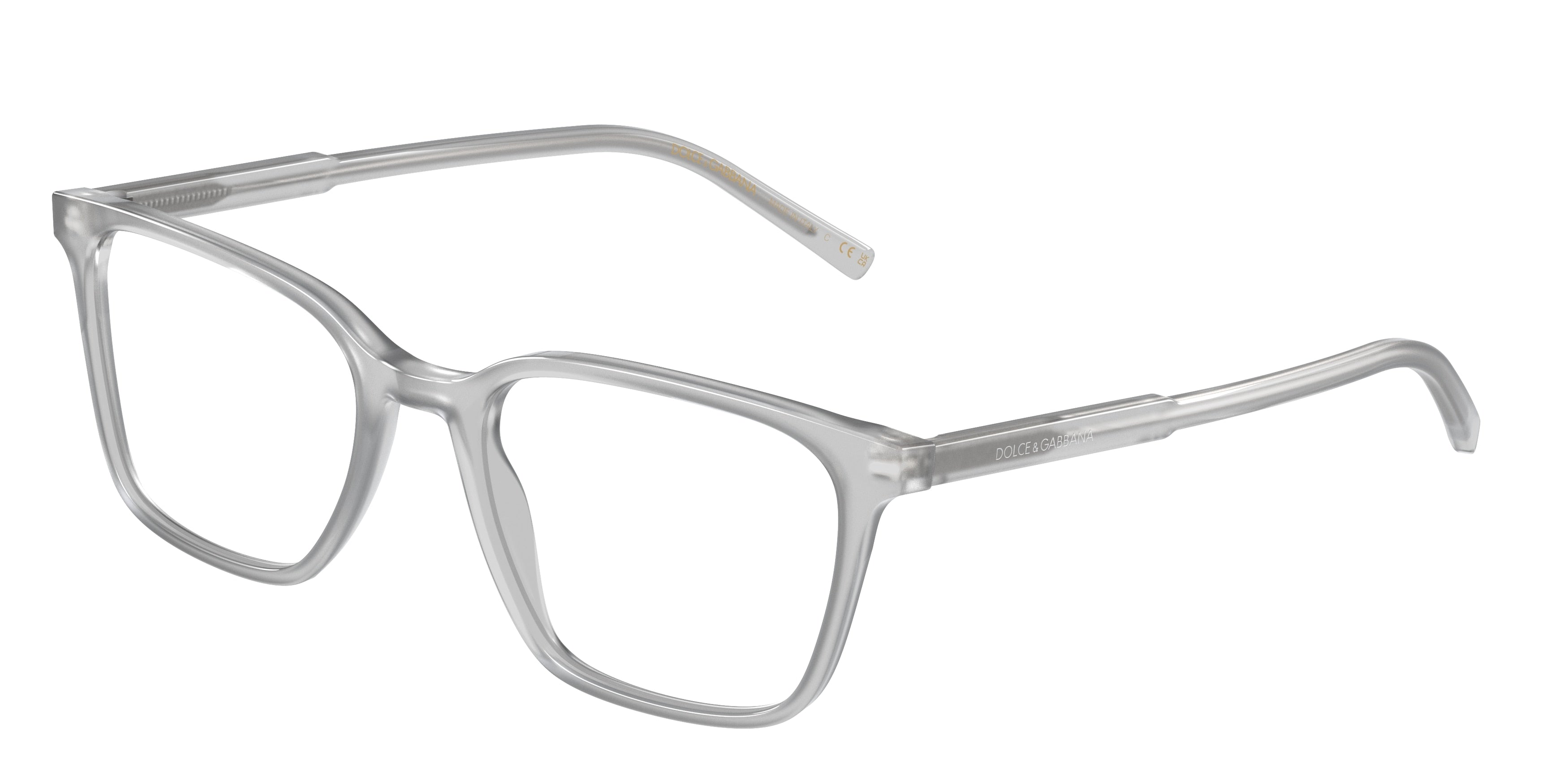 DOLCE & GABBANA DG3365 Square Eyeglasses  3421-Opal Grey 54-145-19 - Color Map Grey