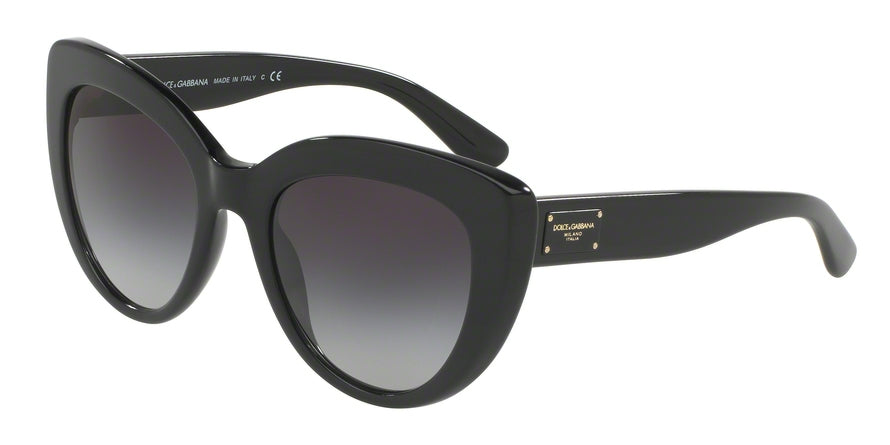 DOLCE & GABBANA DG4287 Cat Eye Sunglasses  501/8G-BLACK 53-21-140 - Color Map black